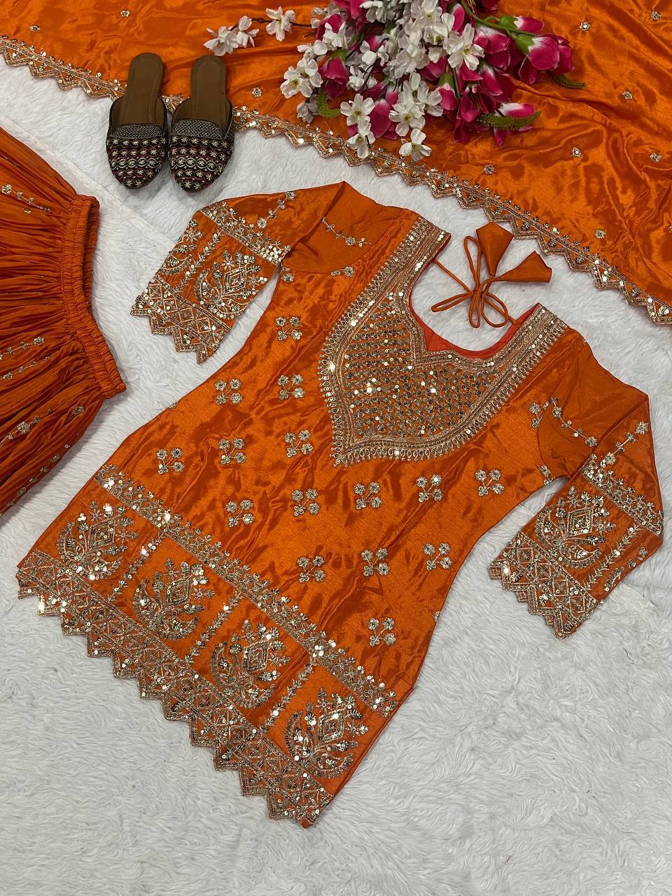 Regal Violet Heritage Embroidered Couture